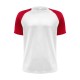JHK T-shirt męski Sport CONTRAST biało-czerwony