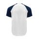 JHK T-shirt męski Sport CONTRAST biało-granatowy