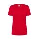T-shirt damski poliestrowy czerwony