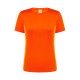 T-shirt damski poliestrowy pomarańcz fluor